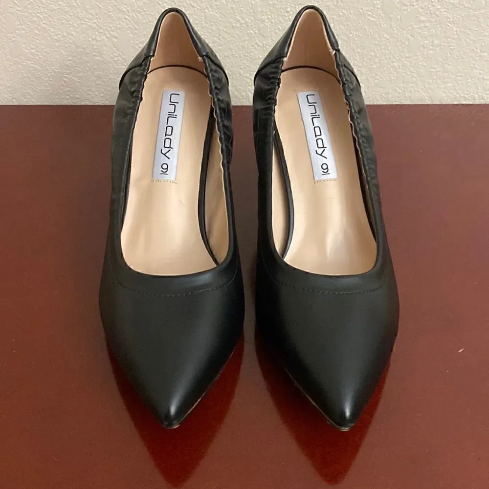 👠👠UNILADY BLACK HIGH HEELS